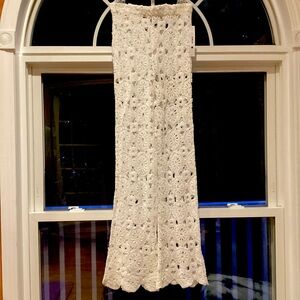 Aqua crocheted swim pants